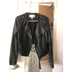 Faux leather jacket